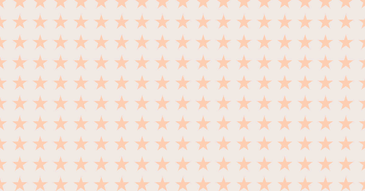柔らかい色の星柄背景素材（オレンジ）