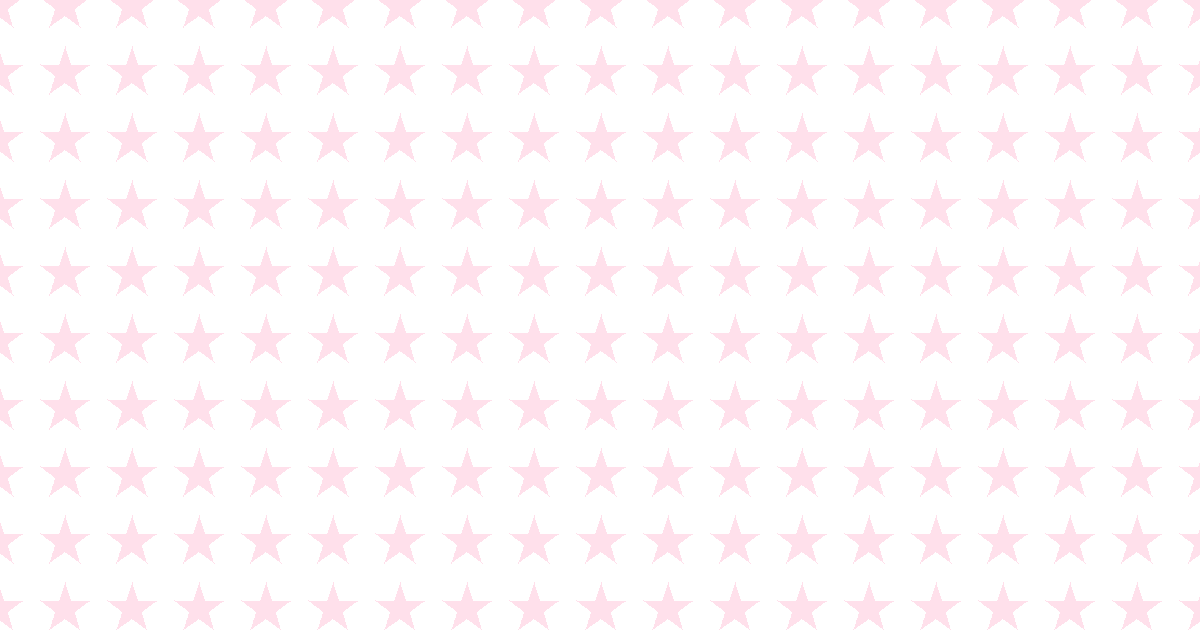 柔らかい色の星柄背景素材（白地×ピンク）