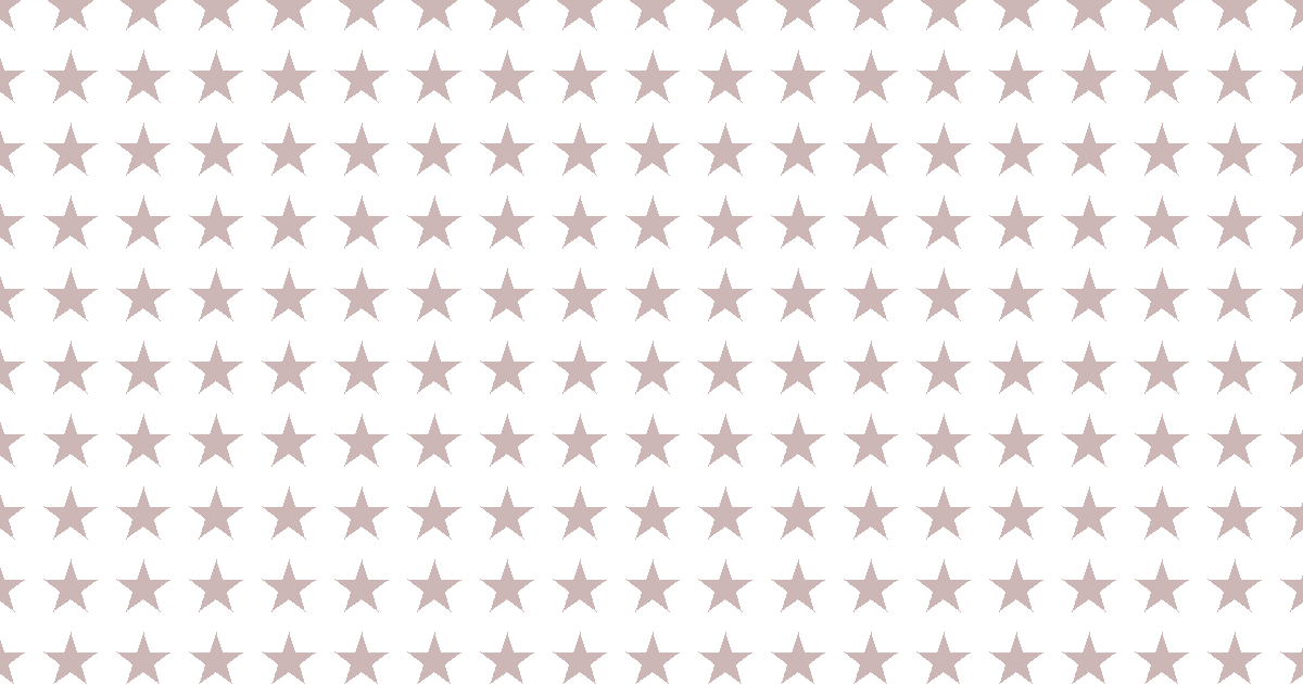柔らかい色の星柄背景素材（白地×ブラウン）