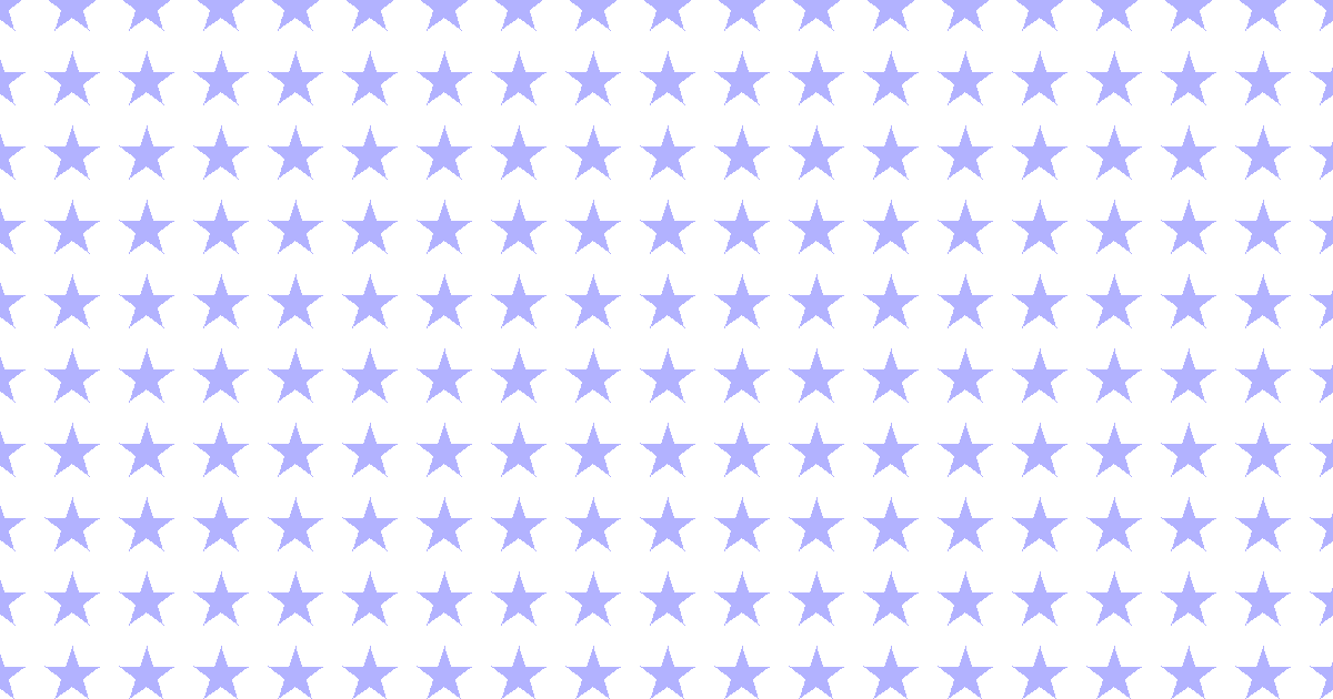 柔らかい色の星柄背景素材（白地×ブルー）