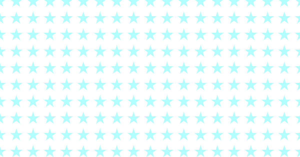 柔らかい色の星柄背景素材（白地×ライトブルー）