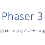WASDキーによるプレイヤーの移動