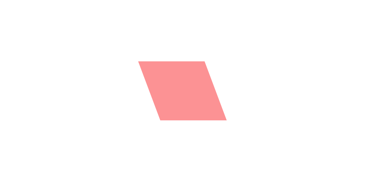 CSSで平行四辺形を作る方法