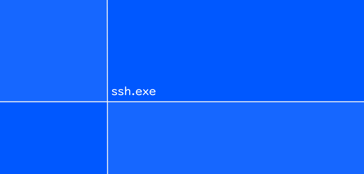ssh.exeとは、Windowsに標準搭載されているSSHクライアントアプリケーションです