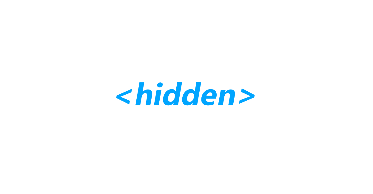 HTML | hidden属性で要素を非表示（display:none）にする方法