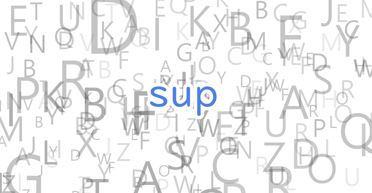 supとは、what’s upの略語、意味や英語での例文など