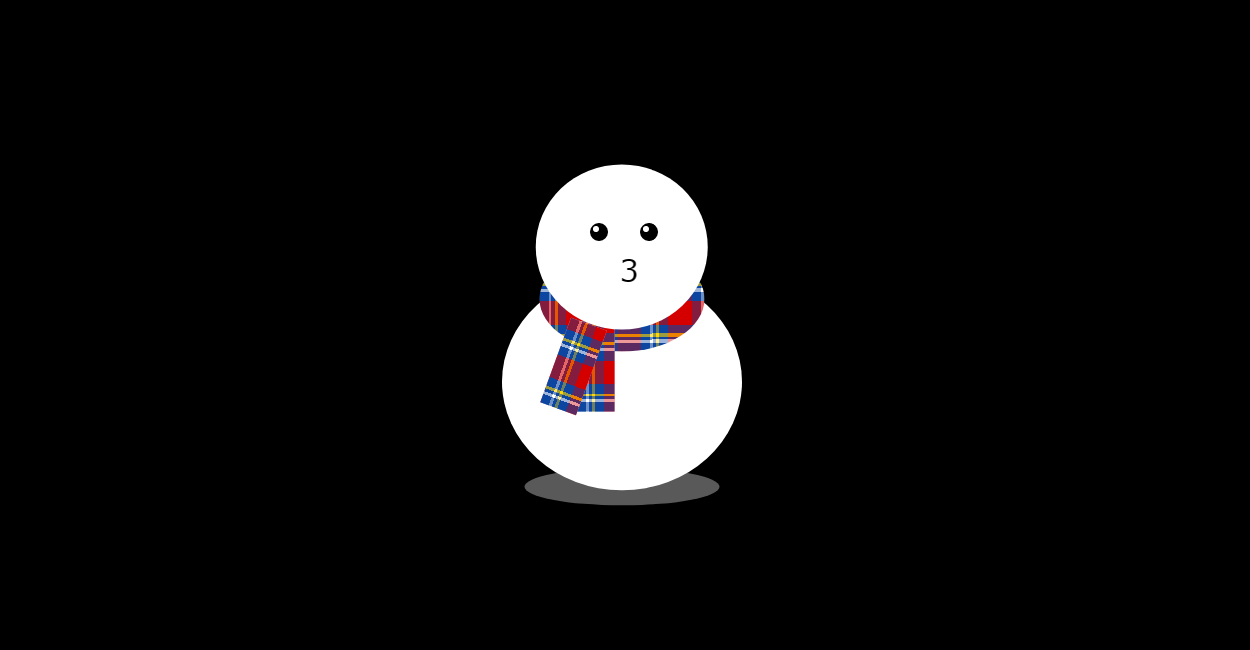 CSS | 雪だるま（Snowman）のCSSデザインサンプル