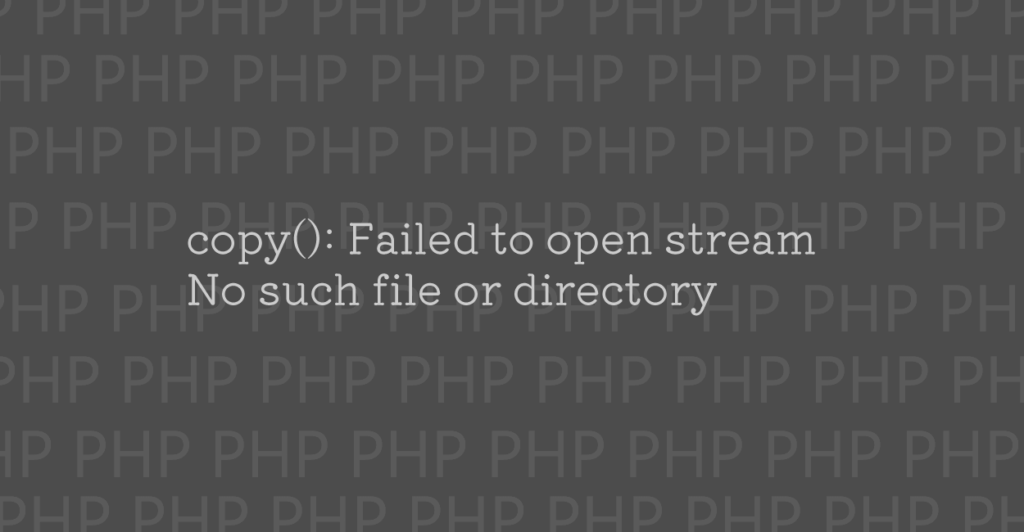 php copy file failed