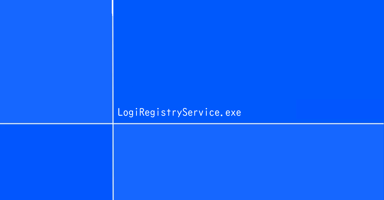 LogiRegistryService.exeとは、Logicool（Logitech）のレジストリ管理ファイルです
