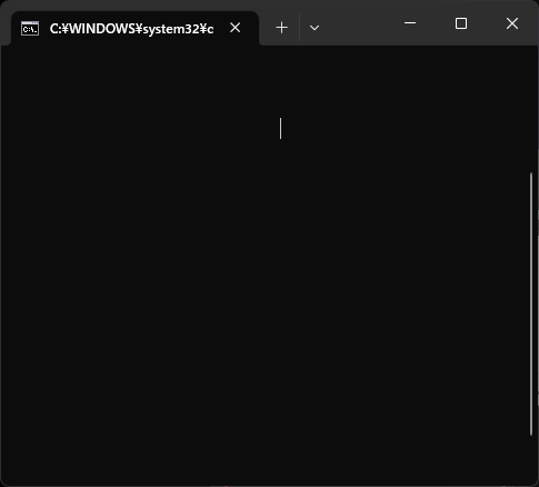バッチファイルでウィンドウに何も表示されない